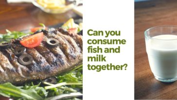 Consuming milk and fish together