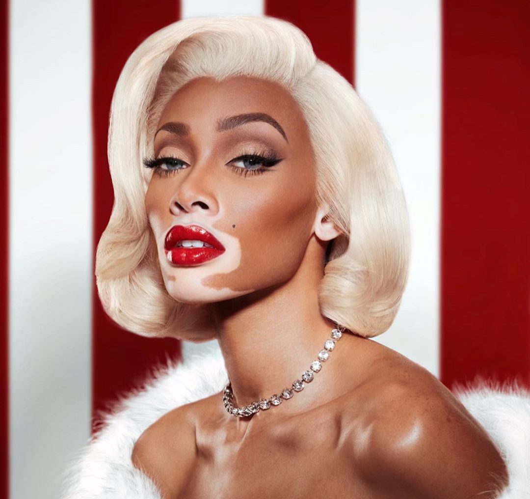 Winnie Harlow as Marilyn Monroe